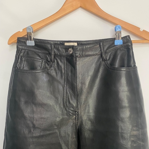 Wilfred Aritzia 2 Melina Black Vegan Leather Pants - Picture 4 of 13